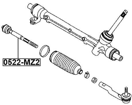 0522-MZ2 - STEERING TIE ROD