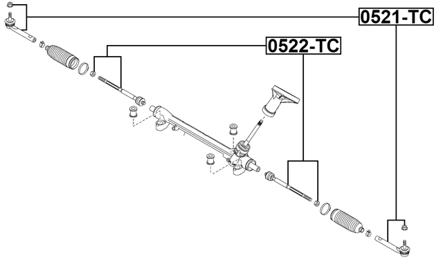 0522-TC - STEERING TIE ROD
