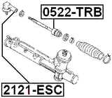 0522-TRB - STEERING TIE ROD