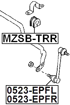 0523-EPFL - FRONT LEFT STABILIZER LINK / SWAY BAR LINK
