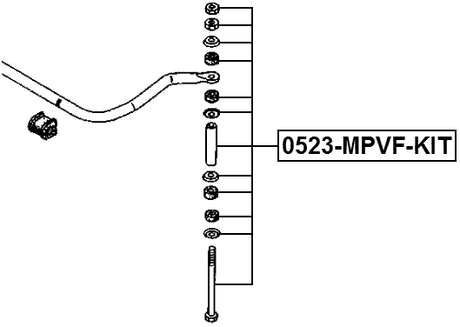 0523-MPVF-KIT - FRONT STABILIZER LINK / SWAY BAR LINK 4WD