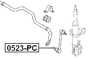0523-PC - FRONT STABILIZER LINK / SWAY BAR LINK