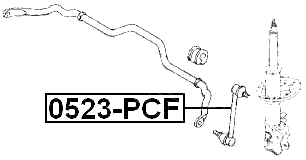 0523-PCF - FRONT STABILIZER LINK / SWAY BAR LINK