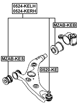 0524-KERH - RIGHT FRONT ARM