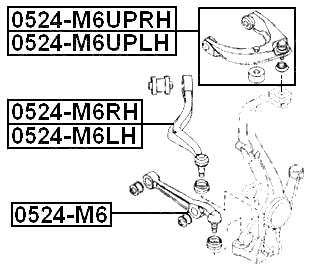 0524-M6UPRH - RIGHT UPPER FRONT ARM