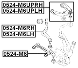 0524-M6UPRH - RIGHT UPPER FRONT ARM