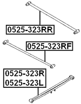 0525-323R - REAR RIGHT TRAILING ROD