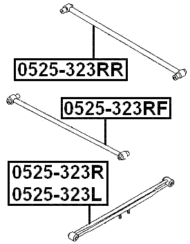 0525-323RF - REAR TRANSVERSE LINK