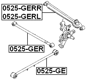 0525-GE - REAR TRAILING ROD
