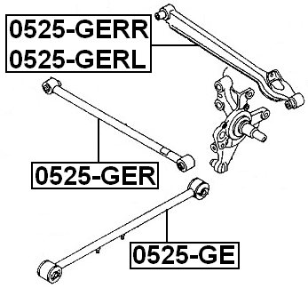 0525-GERR - REAR RIGHT TRANSVERSE LINK