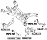 0525-GJLOWR - REAR LOWER TRANSVERSE LINK