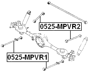 0525-MPVR2 - REAR UPPER TRAILING ROD