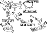 0525-MZ6R - REAR LATERAL LINK