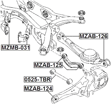 0525-TBR - REAR TRANSVERSE LINK