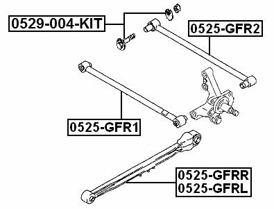 0529-004-KIT - REPAIR KIT, CAMBER ADJUSTING ECCENTRIC BOLT (SET)