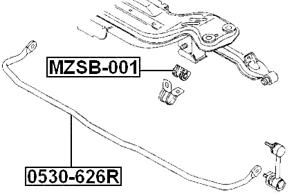 0530-626R - STABILIZER REAR
