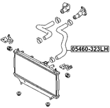 05460-323LH - RADIATOR HOSE