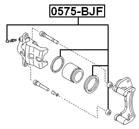 0575-BJF - FRONT BRAKE CALIPER REPAIR KIT (SET FOR TWO SIDES)