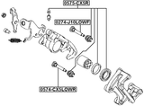 0575-CX5R - REAR BRAKE CALIPER REPAIR KIT (SET FOR TWO SIDES)