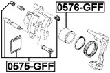 0575-GFF - FRONT BRAKE CALIPER REPAIR KIT (SET FOR TWO SIDES)
