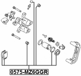0575-MZ6GGR - REAR BRAKE CALIPER REPAIR KIT (SET FOR TWO SIDES)