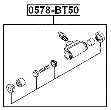 0578-BT50 - REAR WHEEL BRAKE CYLINDER