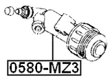 0580-MZ3 - CLUTCH SLAVE CYLINDER