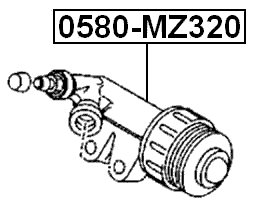 0580-MZ320 - CLUTCH SLAVE CYLINDER