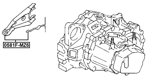 0581F-MZ6 - CLUTCH RELEASE FORK