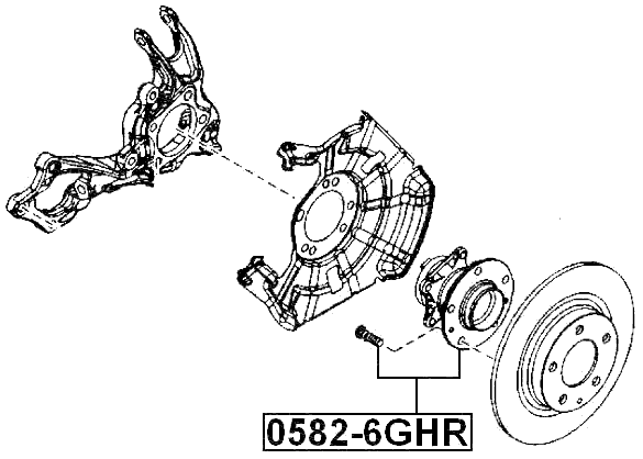 0582-6GHR - REAR WHEEL HUB