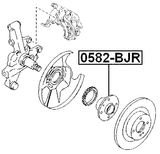 0582-BJR - REAR WHEEL HUB