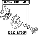 0582-BT50F - FRONT WHEEL HUB