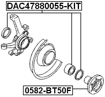 0582-BT50F - FRONT WHEEL HUB