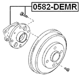 0582-DEMR - REAR WHEEL HUB