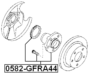 0582-GFRA44 - REAR WHEEL HUB