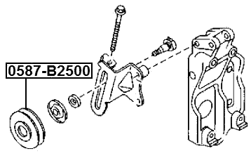 0587-B2500 - TENSION PULLEY