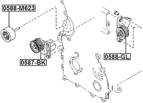 0587-BK - PULLEY TENSIONER KIT