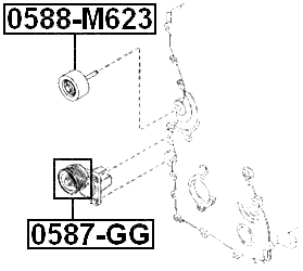 0587-GG - TENSION PULLEY