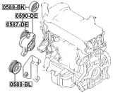 0590-DE - BELT TENSIONER