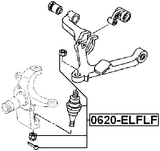 0620-ELFLF - BALL JOINT FRONT LOWER ARM