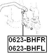 0623-BHFL - FRONT LEFT STABILIZER LINK / SWAY BAR LINK