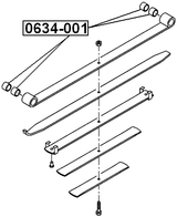 0634-001 - LEAF SPRING BUSHING COLLAR