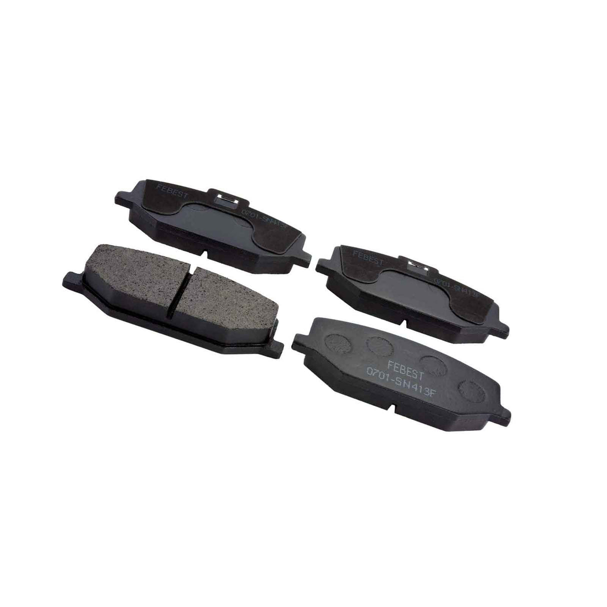 0701-SN413F - PAD KIT, DISC BRAKE, FRONT - KIT (WITH ANTI SQUEAL SHIM) Braking System, Brake Pads