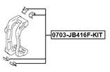 0703-JB416F-KIT - DISC BRAKE CLIP SET