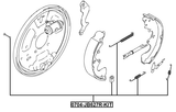 0704-JB627R-KIT - BRAKE SHOE FITTING KIT