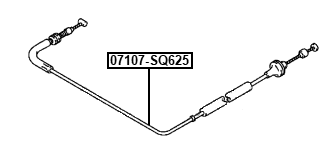 07107-SQ625 - THROTTLE CABLE