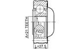 0711-JB420SHA - PROPSHAFT CV JOINT 21X74