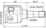 0711-LNRHR - INNER CV JOINT RIGHT 19X35X22