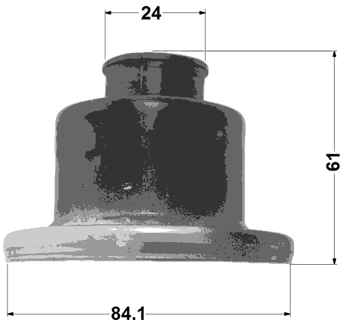 0715-JB416SA - DRIVE SHAFT CV JOINT BOOT 84.1X61X24