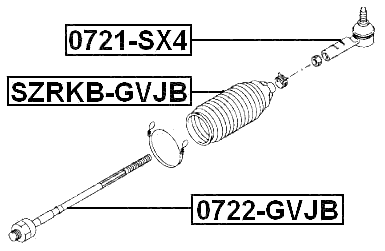 0722-GVJB - STEERING TIE ROD